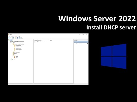 Windows Server 2022: Install DHCP server
