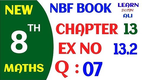 class 8 math exercise 13.2 question 7 | class 8 math nbf ex 13.2 q 7 | probability