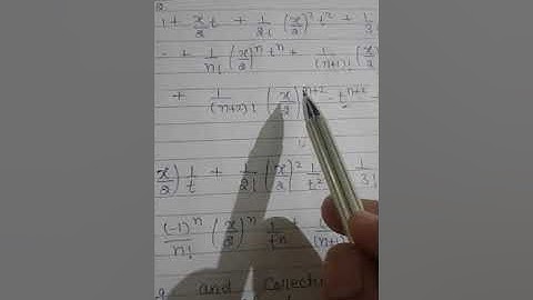 Generating function or jn(x)