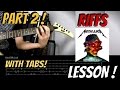 HOW TO PLAY the Best Riffs from "Hardwired... To Self-Destruct" PART 2 !! - WITH TABS!