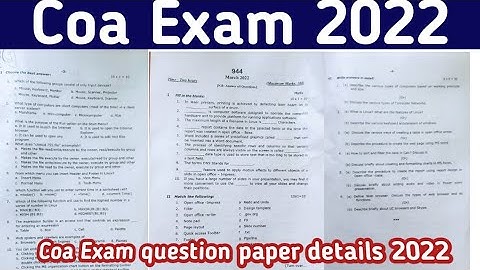 computer on office automation question paper answer key 2022. 😭😭