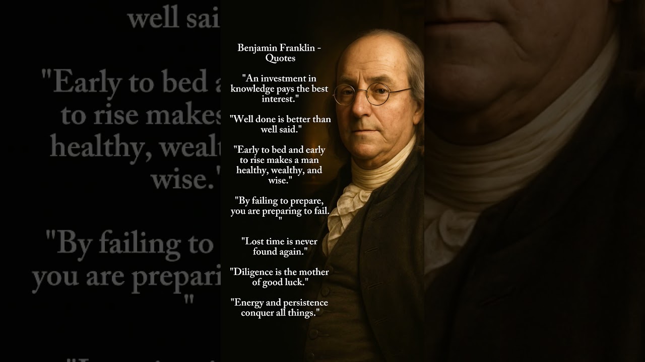 Benjamin Franklin - Quotes #quotes #shorts  #shortvideo #motivation #dailyquotes #benjaminfranklin