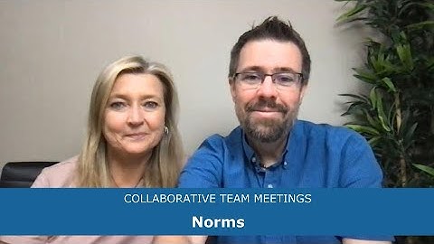 Collaborative Team Meetings - Team norms visualized and referenced
