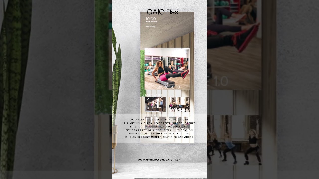QAIO Flex Smart Fitness Mirror