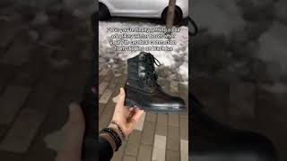 Just Kidding But Watch Out Everyone This Is No Joke winterboots snow blackice