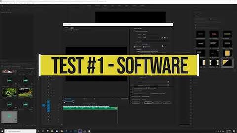Premiere Pro GPU Hardware Acceleration VS Software Test + TIPS