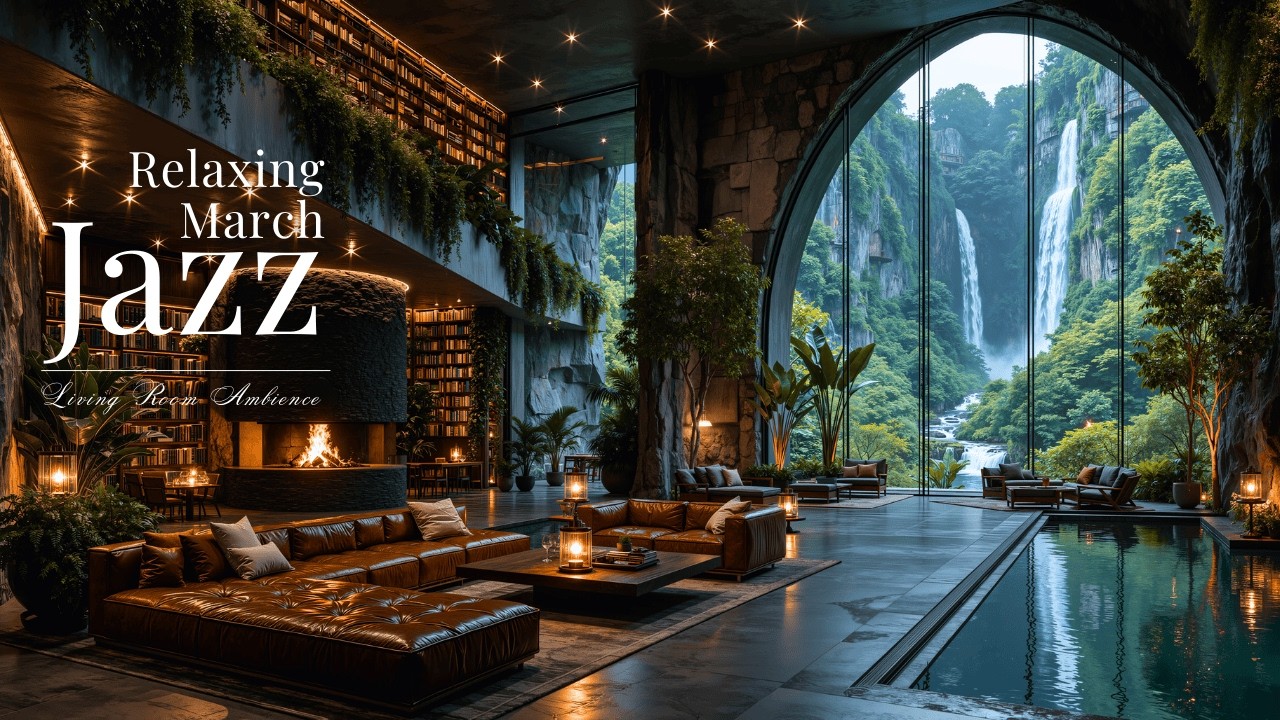 Расслабляющий Мартовский Джаз На Природе В Горной Атмосфере | Нежная Джазовая Музыка В Уютной Гос...