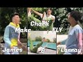 larray & james charles make charli fly on a trampoline