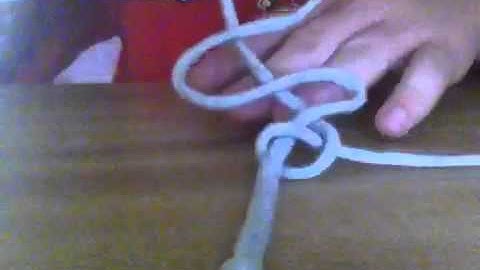 How to tie a single-rope braid