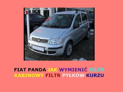 Jak Wymienić Filtr Kabinowy - Filtr Pyłków Kurzu Na Fiat Panda - Youtube