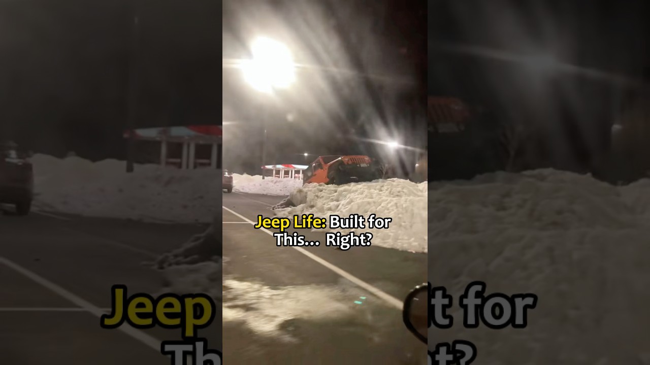 Jeep life : built for this…right?😱#car #jeep #jeeplife #funny #jeeproblems #driver #fyp #cartok