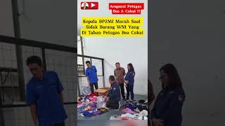 Arogansi petugas bea dan cukai,Rela merobek tas nya daripada harus membayar sejumlah uang #beacukai