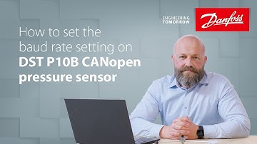 How to change the baud rate of the DST P10B CANopen pressure sensor