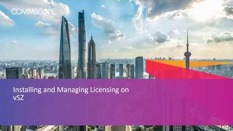 Install and Manage Licensing on vSZ