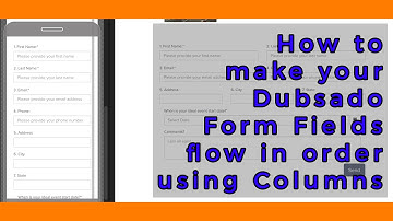 Organize Dubsado Form Fields Using Columns