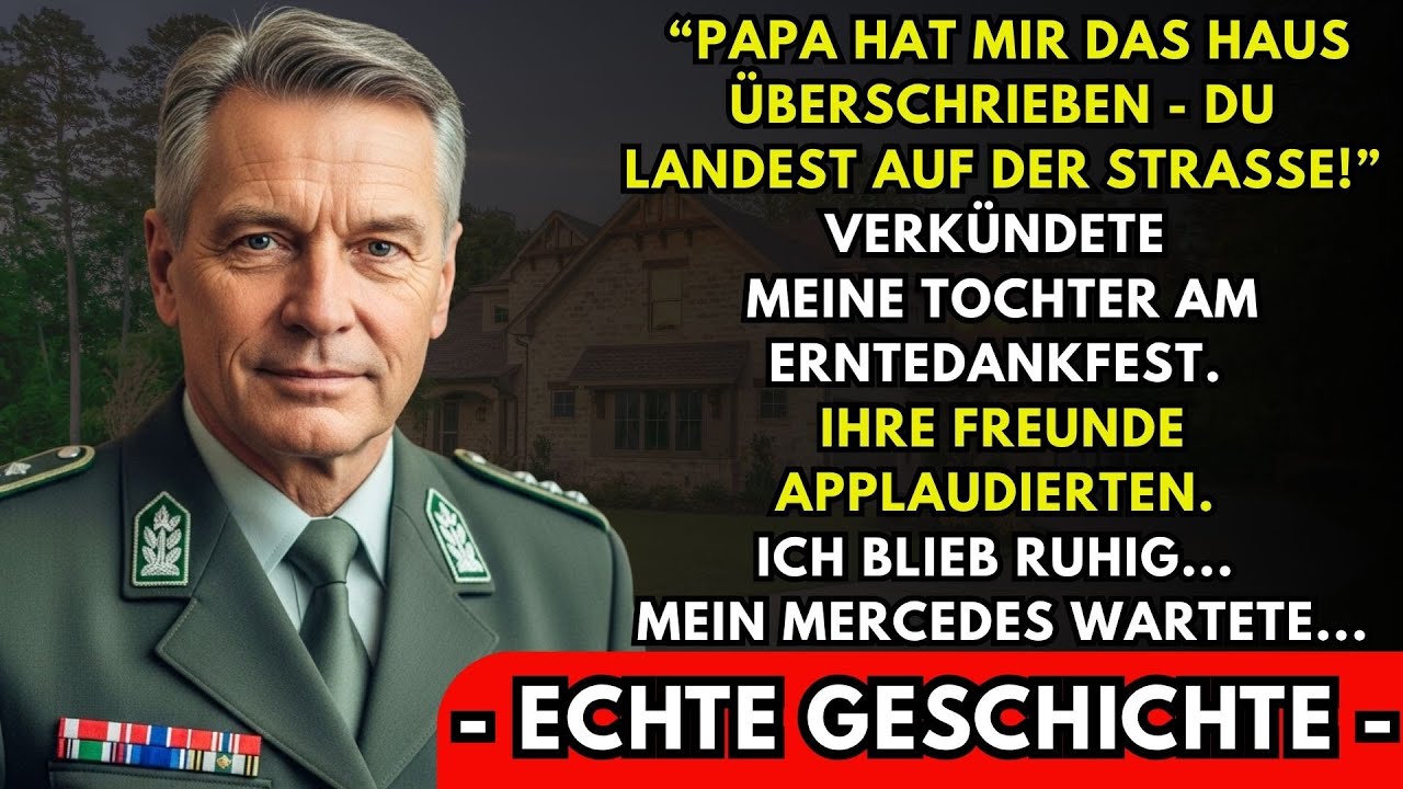 Meine eigene Tochter stand vor der versammelten Familie und verkündete: „Papa hat mir das Haus längst überschrieben. Du landest bald auf der Straße, alter Mann.“ Ich saß da, 62 Jahre alt, 35 Jahre...