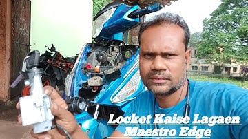 Lock kit Kaise Lagaen Maestro Edge||maestro edge lock set change @hero maestro edge