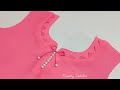 Easy and Stylish Neck Design for plain kurti cutting and stitching/ Neck Design