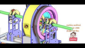 Fully automatic CNC pipe bending machine-industrial 3D model : machine-world.net P282