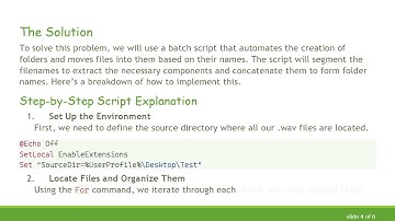 Efficiently Batch Create Folders and Move Files Based on Partial Filenames