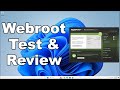 Webroot antivirus test  review 2024  antivirus security review  max security test
