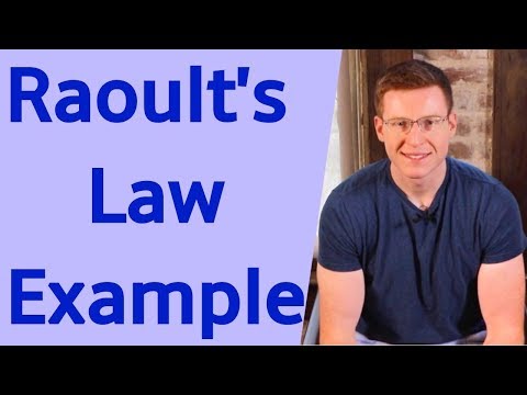 Raoult&rsquo;s Law With Example Problem