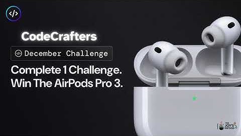 CodeCrafters December Challenge | FREE Swags & Goodies #freeswags #swag #coding #goodies #opensource