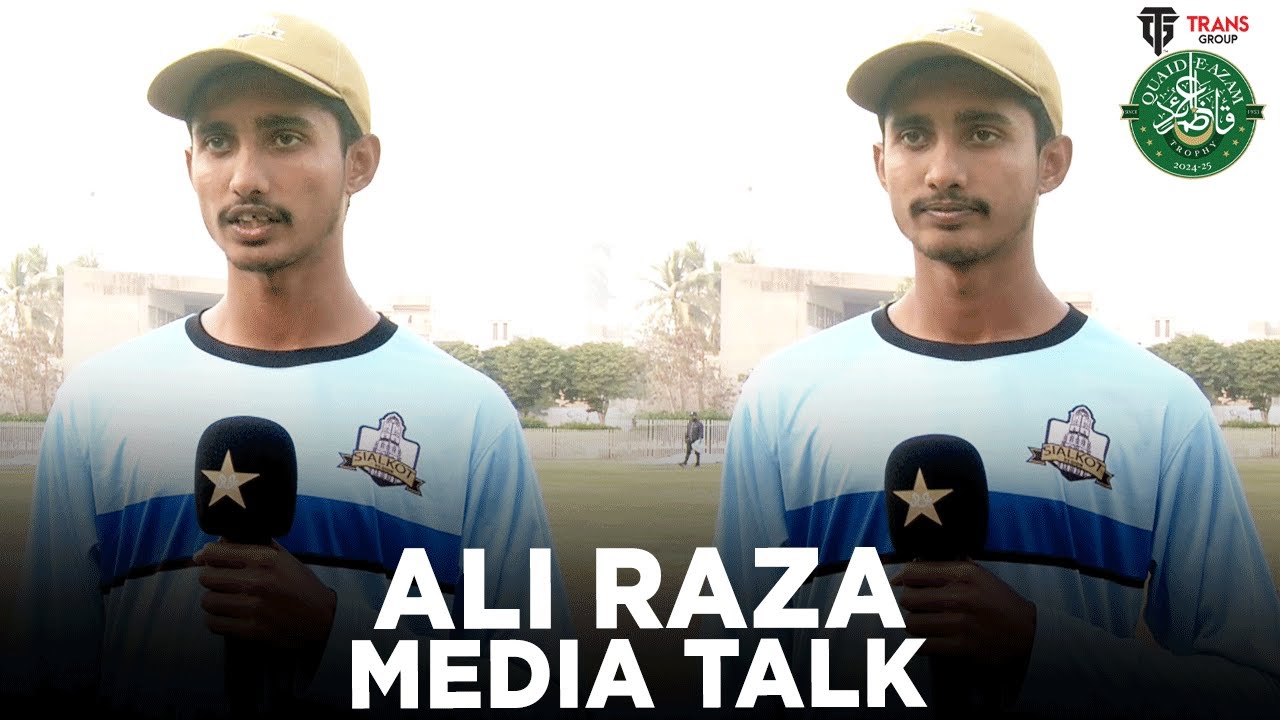 Ali Raza Media Talk | Sialkot Region vs Peshawar Region | Day 1 | Quaid ...