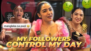 MY FOLLOWERS CONTROL MY DAY || Andrea B.