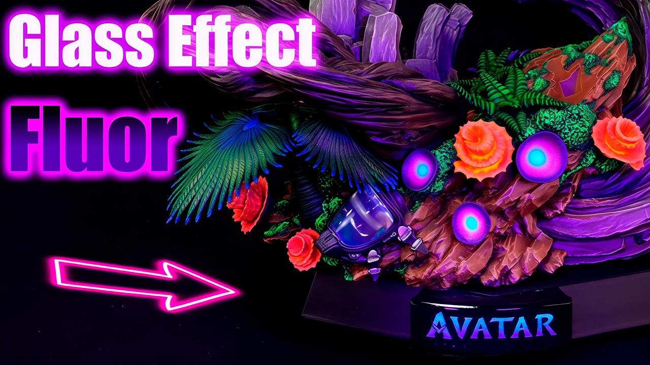 Carteles Efecto Cristal Fluorescente en Resina 3D 🔥 Bases PRO para Figuras | Tutorial Paso a Paso