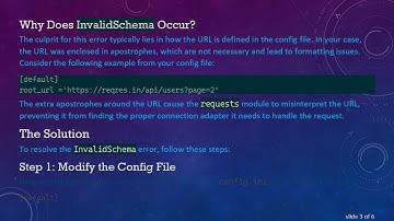 How to Fix the InvalidSchema Error When Using the Requests Module in Python