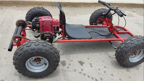 go kart 25cc made from sprayer .powerfull  4 stroke engine
