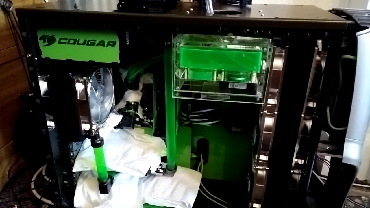 Alienware ALX water cooling take two :D - YouTube