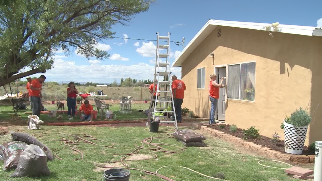 Home Depot rehabs veteran's Los Lunas home YouTube
