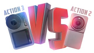 DJI Action 3 VS DJI Action 2 camera 4K footage FOV hyperlapse slow motion low light sound test