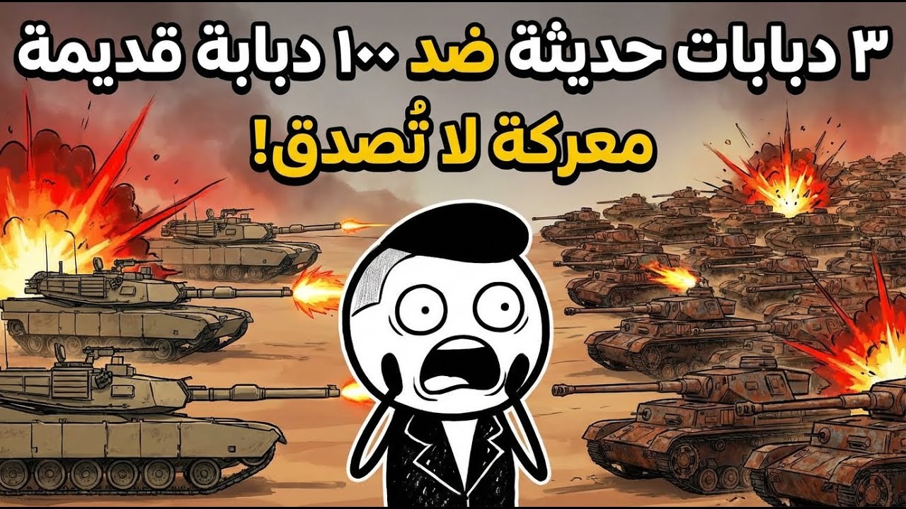 ماذا لو حاربت 3 دبابات حديثة 100 دبابة من الماضي؟