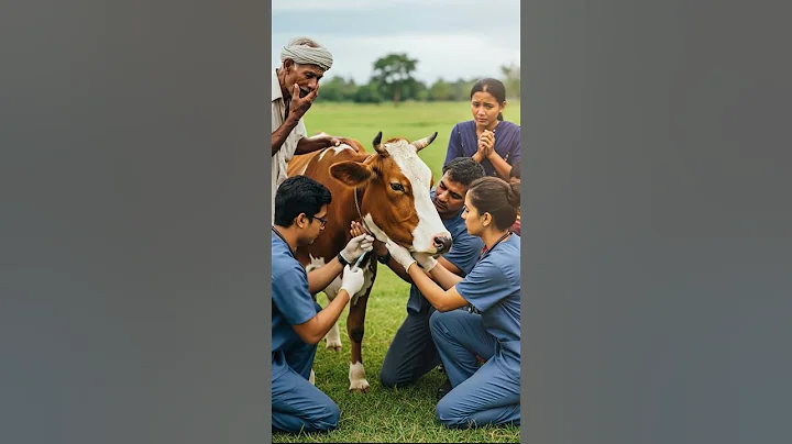 Heavy Pregnant Cow Rescued by Brave Doctors 😭🐄 | Heart Touching Humanity Story 💚 | AI Short Film