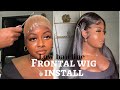 😱FRONTAL WIG INSTALL | LACE MELTED!