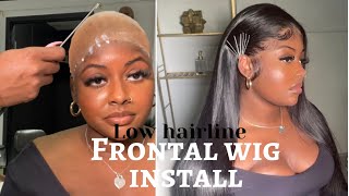 😱FRONTAL WIG INSTALL | LACE MELTED!