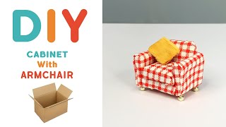 How to Make an Vintage Armchair with Cardboard for Fairy house / 1:24 Scale by Wow DIY 970 views 4 months ago 4 minutes, 41 seconds