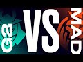 G2 vs. MAD - Week 1 Day 1 | LEC Spring Split | G2 Esports vs. MAD Lions (2021)