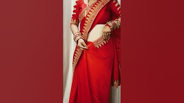 ￼😳Heavy boarder Tight fitting ￼draping trick | draping tutorial |sari draping |#saree #shortsvideo