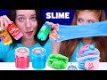 SLIME VS REAL FOOD ASMR EATING CHALLENGE by LiLiBu