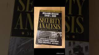 Security Analysis - Benjamin Graham en ESPAÑOL Link por Mediafire