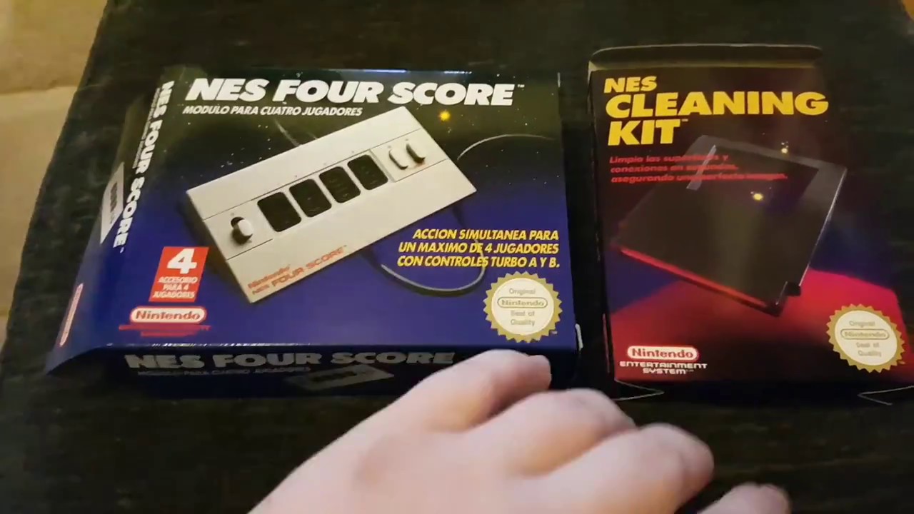 Opening Nintendo Nes New Old Stock! Cleaning Kit And Four Score :D - YouTube