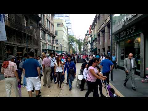 Mexico city, madero street 4K/ მეხიკო, მადეროს ქუჩა