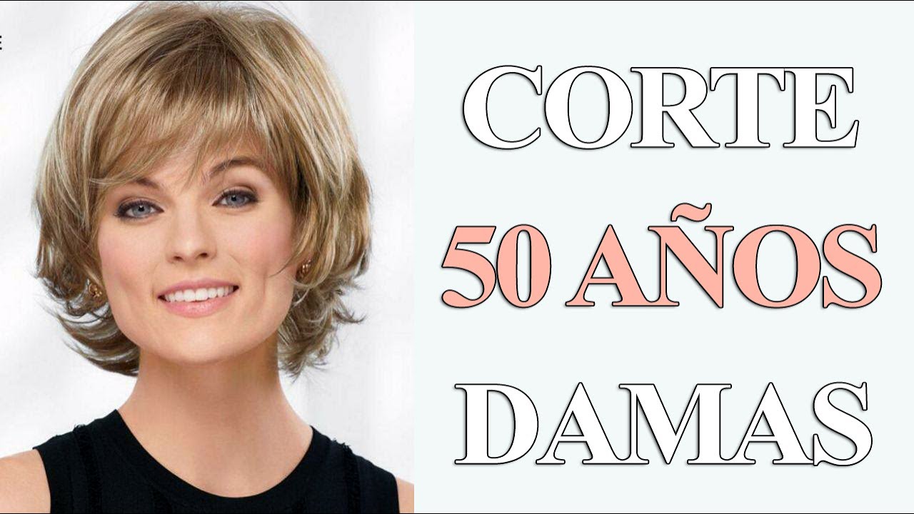 CORTE DE PELO PARA DAMAS DE 50 AÑOS DE MODA - CORTE PARA CARA OVALADA -  YouTube