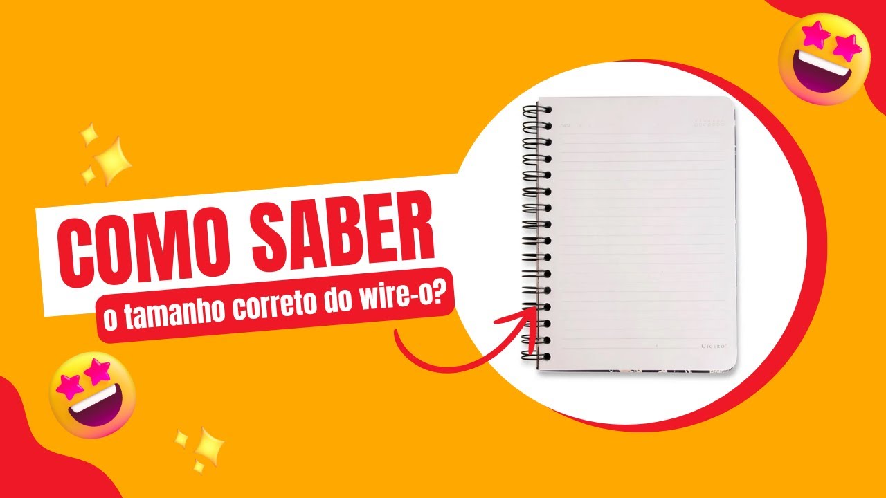 Capa do vídeo Descubra como escolher o wire-o correto para as suas encadernações!