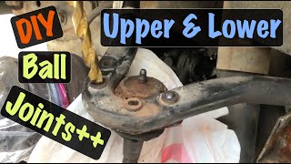 1992  00 GM 4WD K Truck Upper & Lower Ball Joints Replacement w/ Upper Bushings Repair (Chevy GMC)