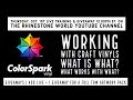 TRW LIVE Training & Giveaway | Working with Different Types of Craft Vinyls and App. Tape